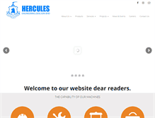 Tablet Screenshot of hercules-engineering.com